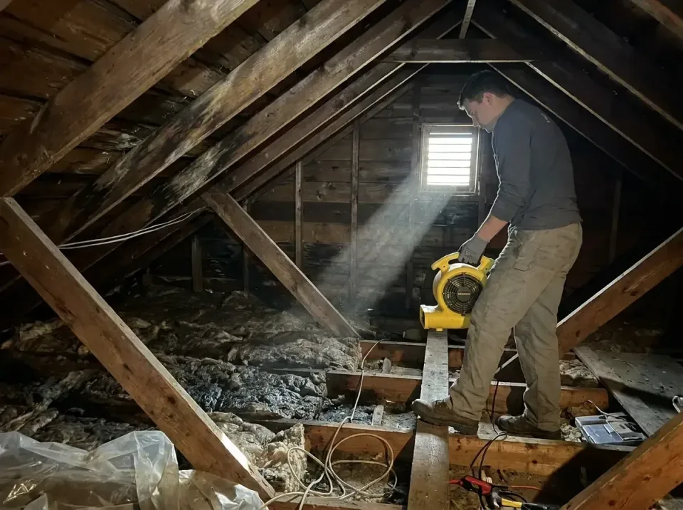 attic-water-damage-drying-proc-007 — frequently asked questions, Emergency Water Extraction & 24/7 Flood Response in Linton…